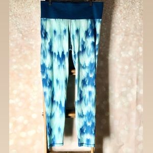 Adidas Climalite Blue Pattern Leggings